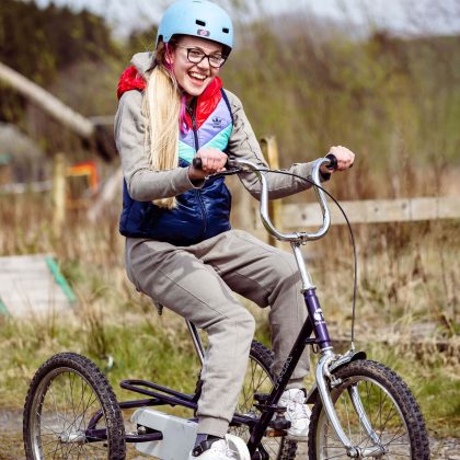 Bike riding at Bendrigg